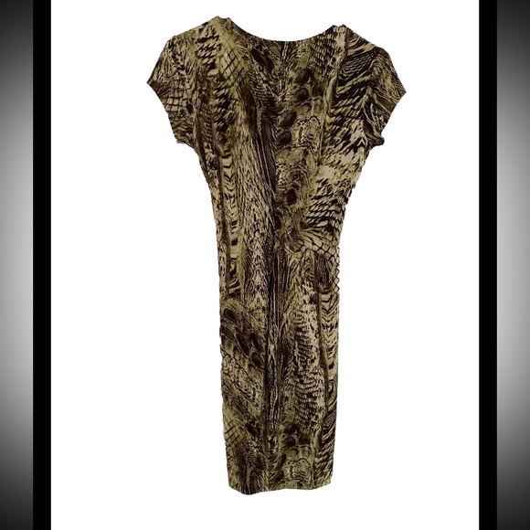 Cachet Wrap Dress Womens Small Sm Snake Animal Print EUC - Picture 2 of 4